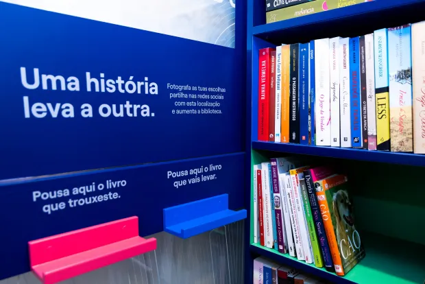 Cabine leitura instagramável