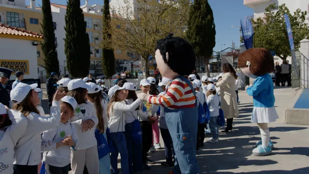 Mascote Estou Aqui 2026