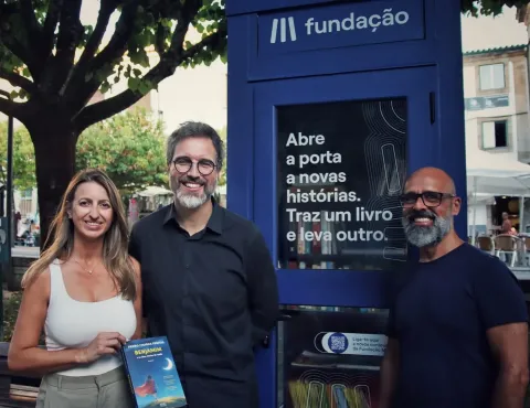 Equipa Fundação MEO e Pedro Chagas Freitas