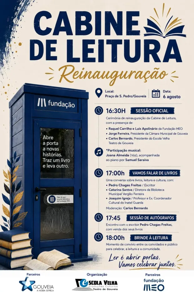 Programa reinauguração da cabine de leitura