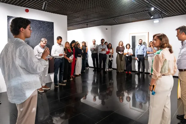 visitantes no espaço Fundação MEO