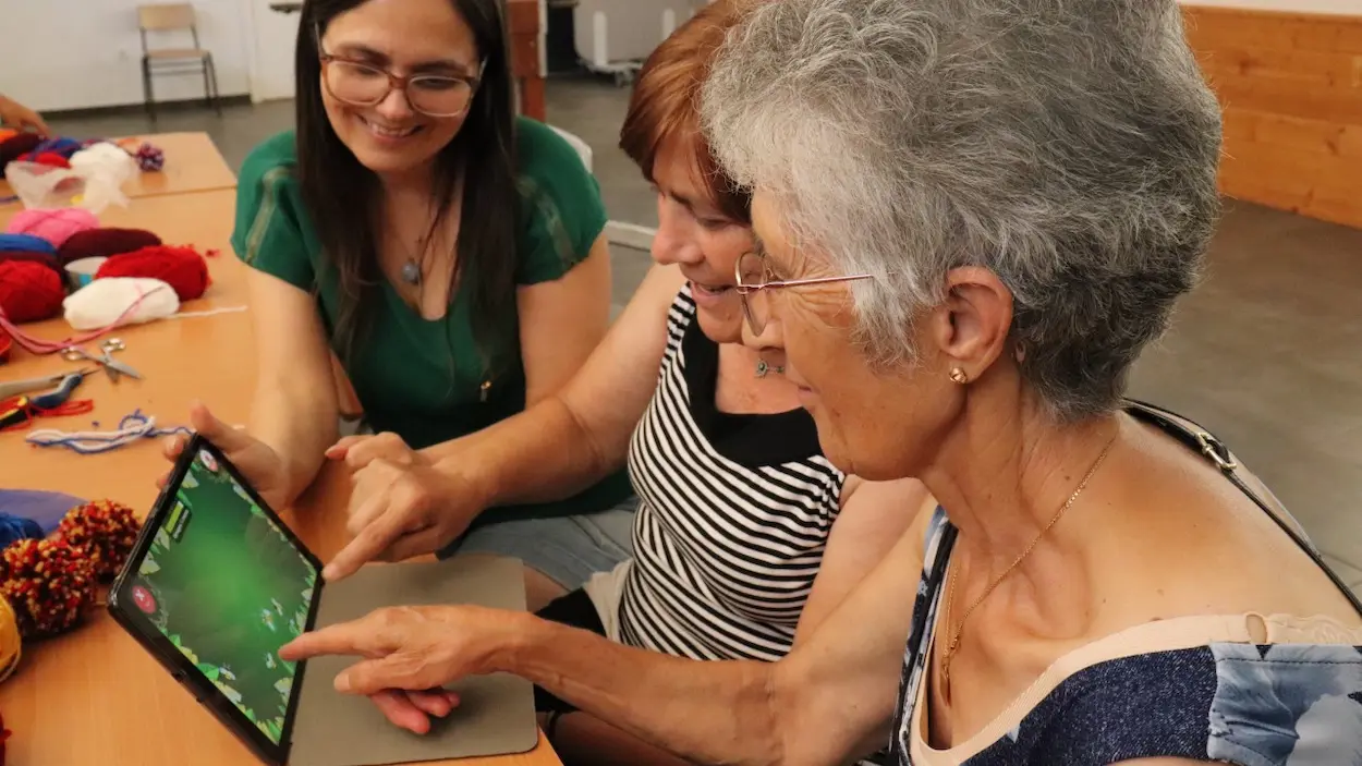 Pessoas na Aldeia pedagógica Bragança
